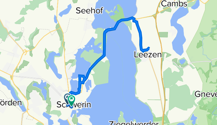 Wittenburger Straße 22, Schwerin nach Mecklenburgstraße 51, Schwerin