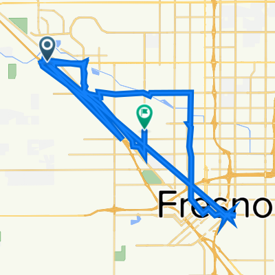 West Shaw Avenue 5222, Fresno to North West Avenue 2819, Fresno