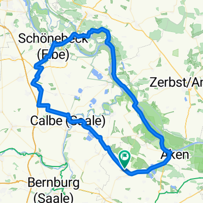 Wulfen - Bierer Berg - Pretziener Wehr - Tochheim - Aken