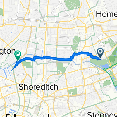 7–15 Morpeth Road, London to 215 New North Road, London