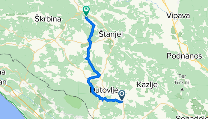Križ 131, Križ to Branik, Nova Gorica