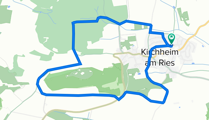 Römerstraße 1, Kirchheim am Ries nach Römerstraße 1, Kirchheim am Ries