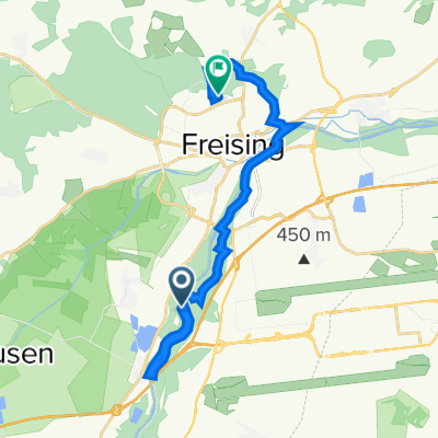 Freising nach Am Waldrand 1C, Freising