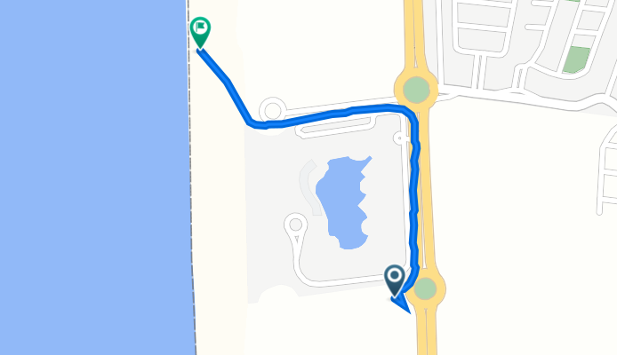 Ciclovia Costanera, San Pedro de la Paz a -36.856° N -73.153° W