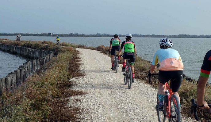 Photo 1 de l’itinéraire Bikemap « DA 15 Delta Po anello grande delle Valli di Comacchio; Valli di Comacchio big ring »