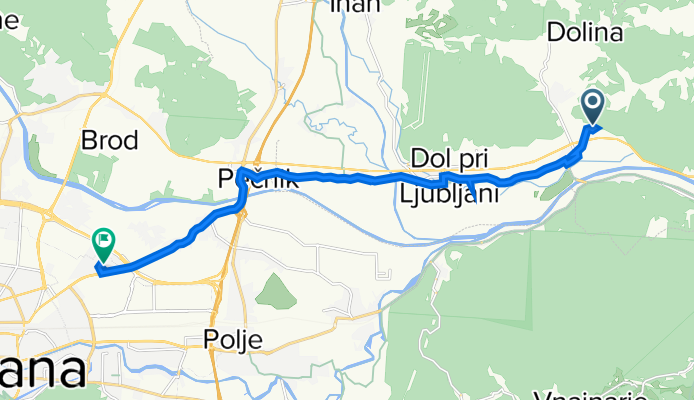 Kamnica 20 to Kvedrova cesta 11