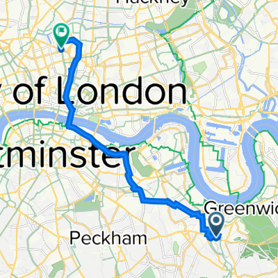 96–99 Catherine Grove, London to 2–4 Shepherdess Walk, London