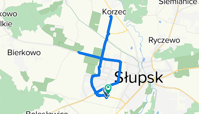 Koszalińska 3, Słupsk do Koszalińska 10, Słupsk