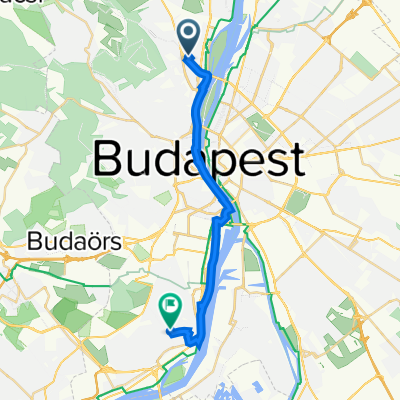 Hunor utca 22., Budapest to Szilánk utca 1., Budapest