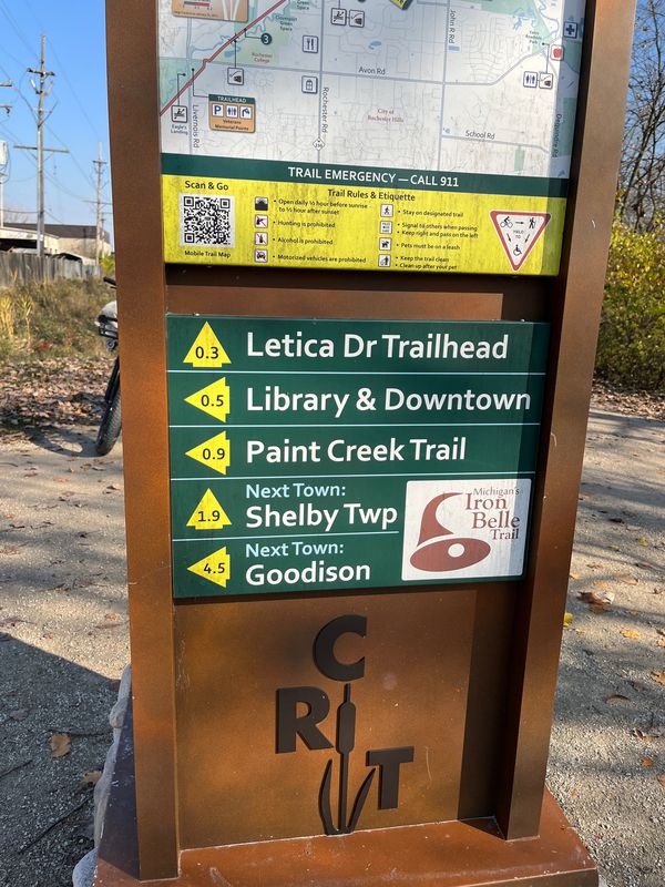 Clinton River Trail to Paint Creek Cider Mill