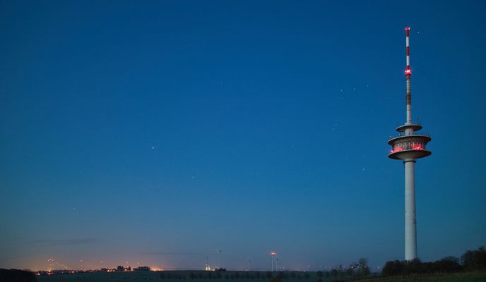 Photo 1 of the Bikemap route "Sonnenaufgangstour Funkturm"