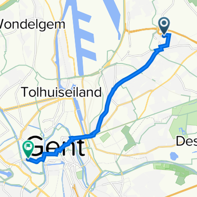 Koutergoedstraat 49, Gent naar Papegaaistraat 55, Gent