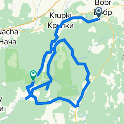 (dialain)Бобр -&gt; Ухвальский сельский Совет (77,2km) - 1