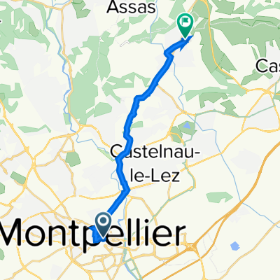 15 Place d'Aguesseau, Montpellier à 3 Rue des Trois Teyran, Teyran