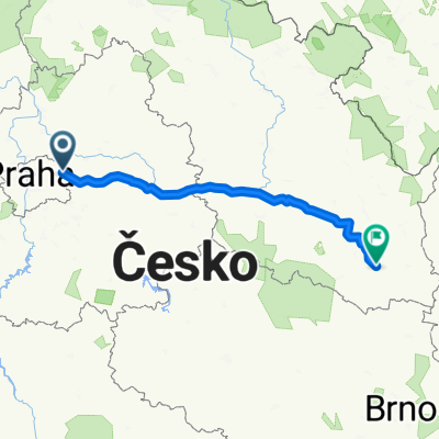 Trasa Praha - Svitavy (193km) CLONED FROM ROUTE 1214614