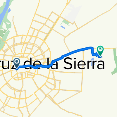 De Avenida Cañoto, Santa Cruz de la Sierra a 6WG6+6RF, Santa Cruz de la Sierra