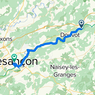 5 Chemin du Tunnel, Fourbanne nach 135 Grande-Rue, Besançon