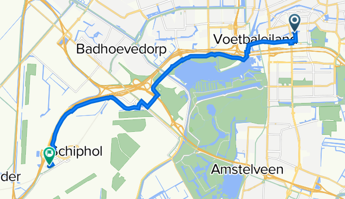 Henri Viottakade, Amsterdam to Evert van de Beekstraat 336, Schiphol