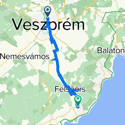Jutasi út 16., Veszprém to May János utca, Alsóörs
