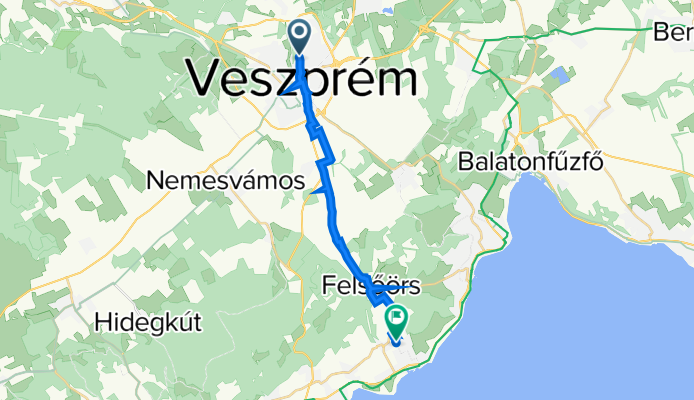 Jutasi út 16., Veszprém to May János utca, Alsóörs