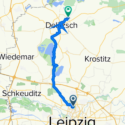 Nietzschestraße 8, Leipzig nach K 7443, Delitzsch