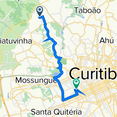 Rua Deputado Carlos Rene Egg, 310, Curitiba a Rua Hermes Fontes, 213, Curitiba