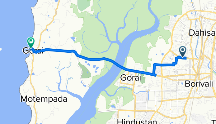 Devidas Road 1, Mumbai to 6QRJ+Q8P, Mumbai