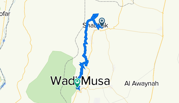 JBT09: Shobak to Petra (48.7km)