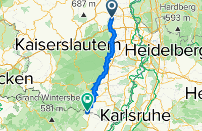 Route in der Bikemap App öffnen