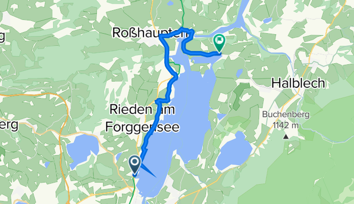 Augsburger Straße, Füssen nach Kreisstraße OAL1, Halblech