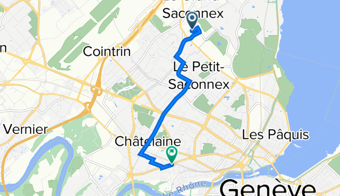 L'Ancienne-Route 17A, Le Grand-Saconnex to Chemin William-Lescaze 2, Genève