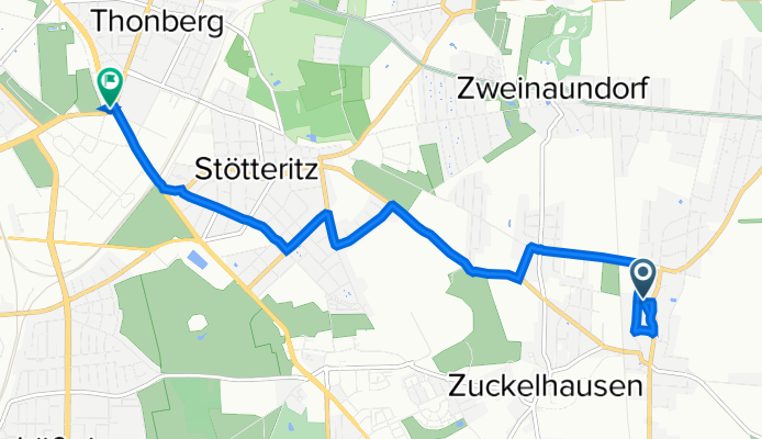 Hauptstraße 31B, Leipzig nach Prager Straße 136, Leipzig