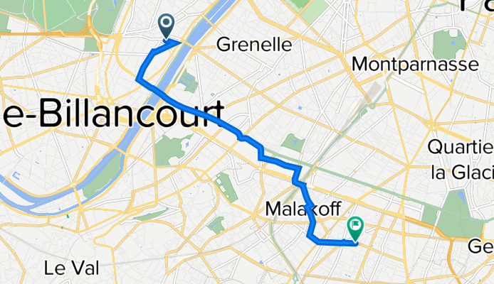 18 Rue Antoine Roucher, Paris à 55 Avenue Verdier, Montrouge