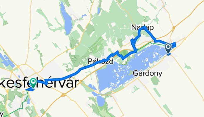 Velence - Nadap - Sukoró - Székesfehérvár
