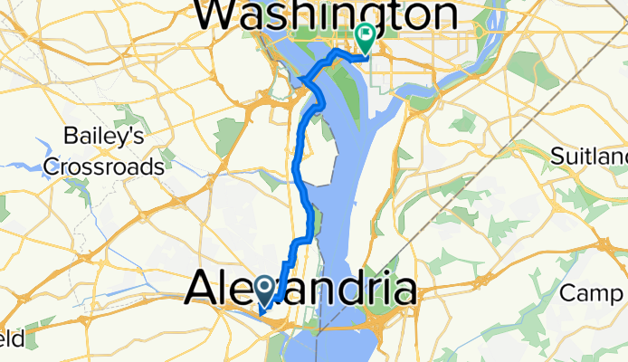 Eisenhower East, Alexandria to 519 G St SW, Washington
