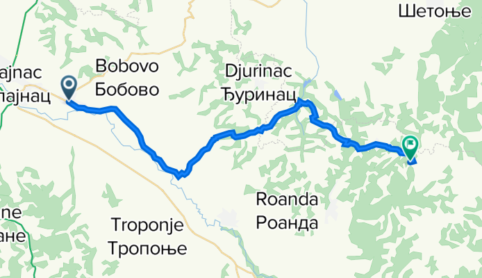 162, Lukovica to Неименовани пут, Златово