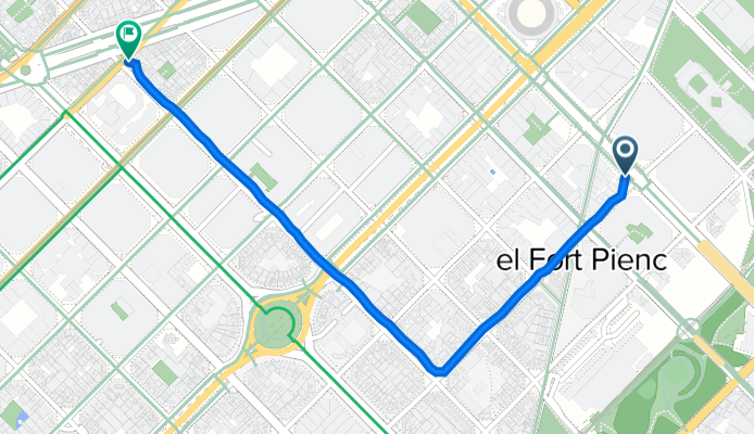 Carrer d'Ausiàs Marc, 151, Барселона до Carrer de València, 372, Барселона