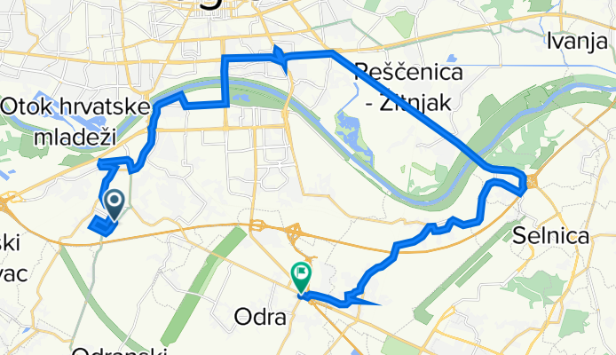 Ulica doktor Luje Naletilića 64, Zagreb to Novozagrebačka ulica 51, Hrašće Turopoljsko