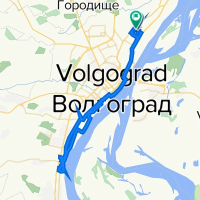 От улица Генерала Штеменко 23, Волгоград до улица Генерала Штеменко 33, Волгоград