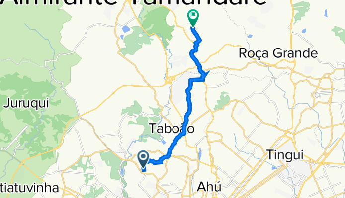 Rua Professor Hostílio Araújo, 163, Curitiba a Rua Campina Grande do Sul, 247, Casa 1, Almirante Tamandaré