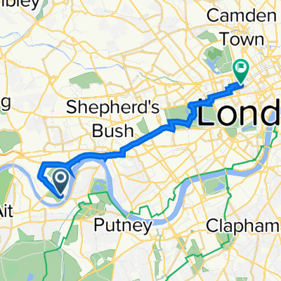 The Promenade, London to 37 Foley St, London