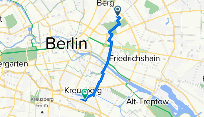 Pasteurstraße 46, Berlin nach Dieffenbachstraße 65, Berlin