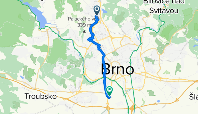 Podpěrova 518 do Heršpická 13