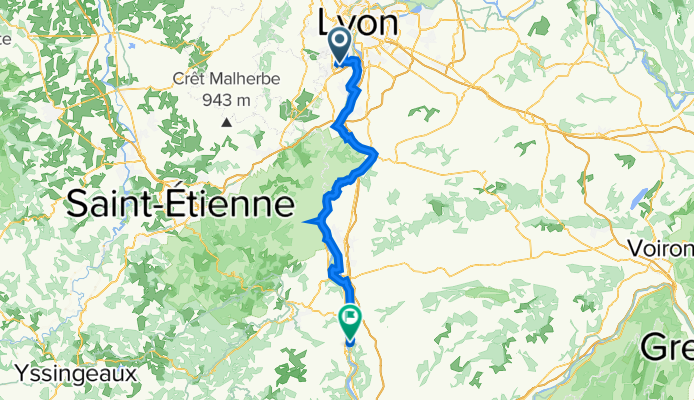 90 Avenue Maréchal Foch, Saint-Genis-Laval nach 142 Allée de la Ronceraie, Laveyron