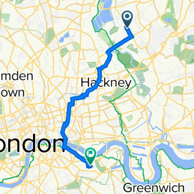 184 Markhouse Road, London to 100 Clement's Road, London