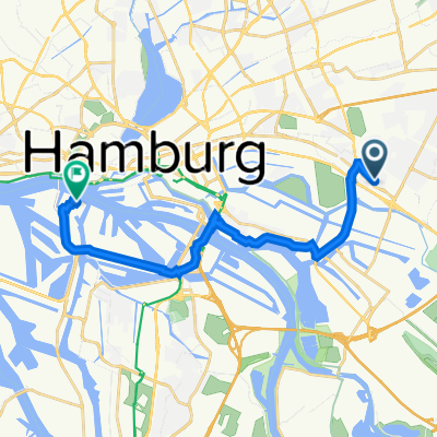 Weddestraße 88, Hamburg nach Norderelbstraße 8, Hamburg