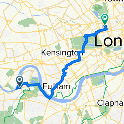 56-58 Barnes High St, London to 43 New Cavendish St, London