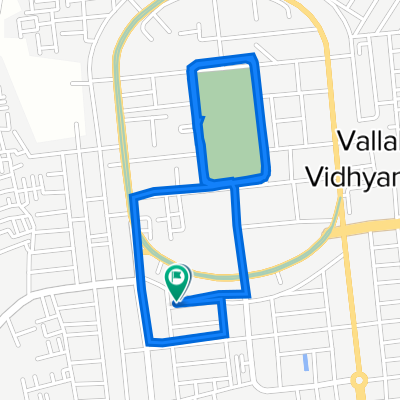 Vallabh Vidya Nagar, Anand to Vallabh Vidya Nagar, Anand