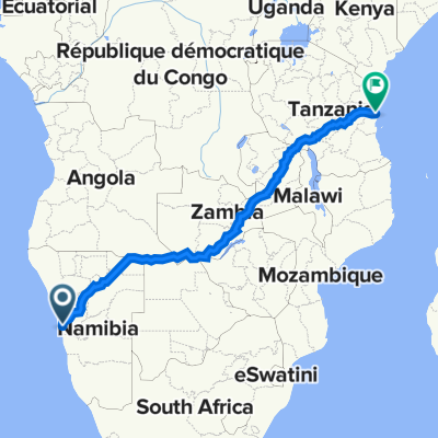 Walvis Bay to Tanzania