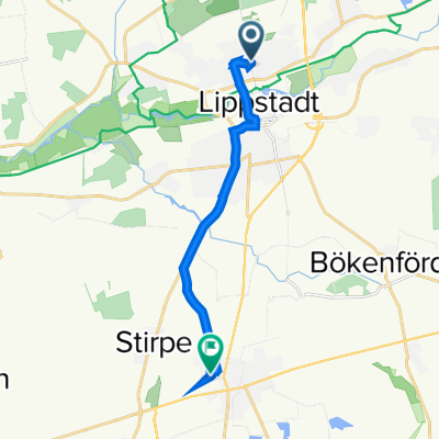 Wiedenbrücker Straße 38, Lippstadt nach Breslauer Straße 19, Erwitte